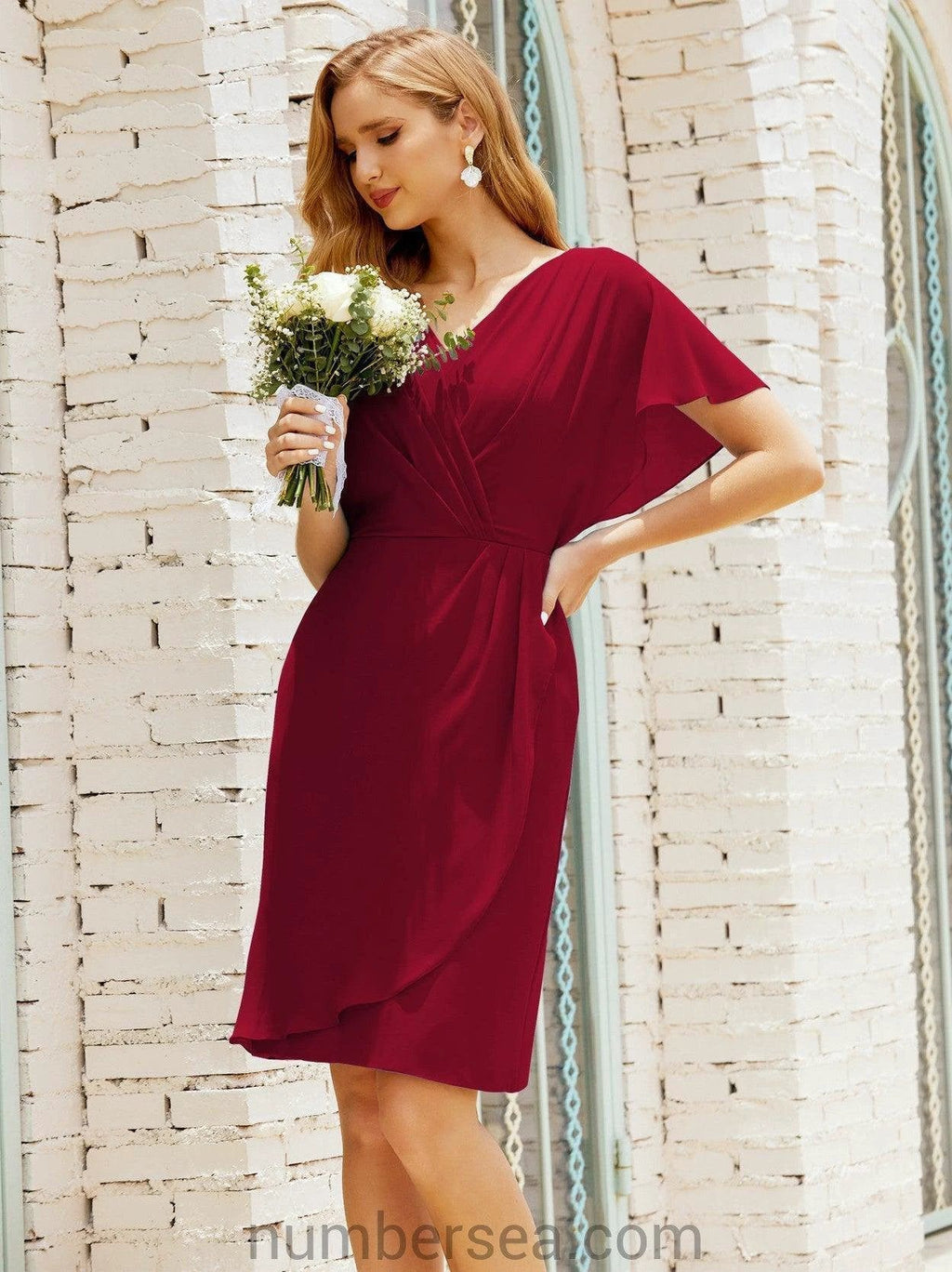 Homecoming Dresses Knee Length Sleeveless Prom Gowns 28021