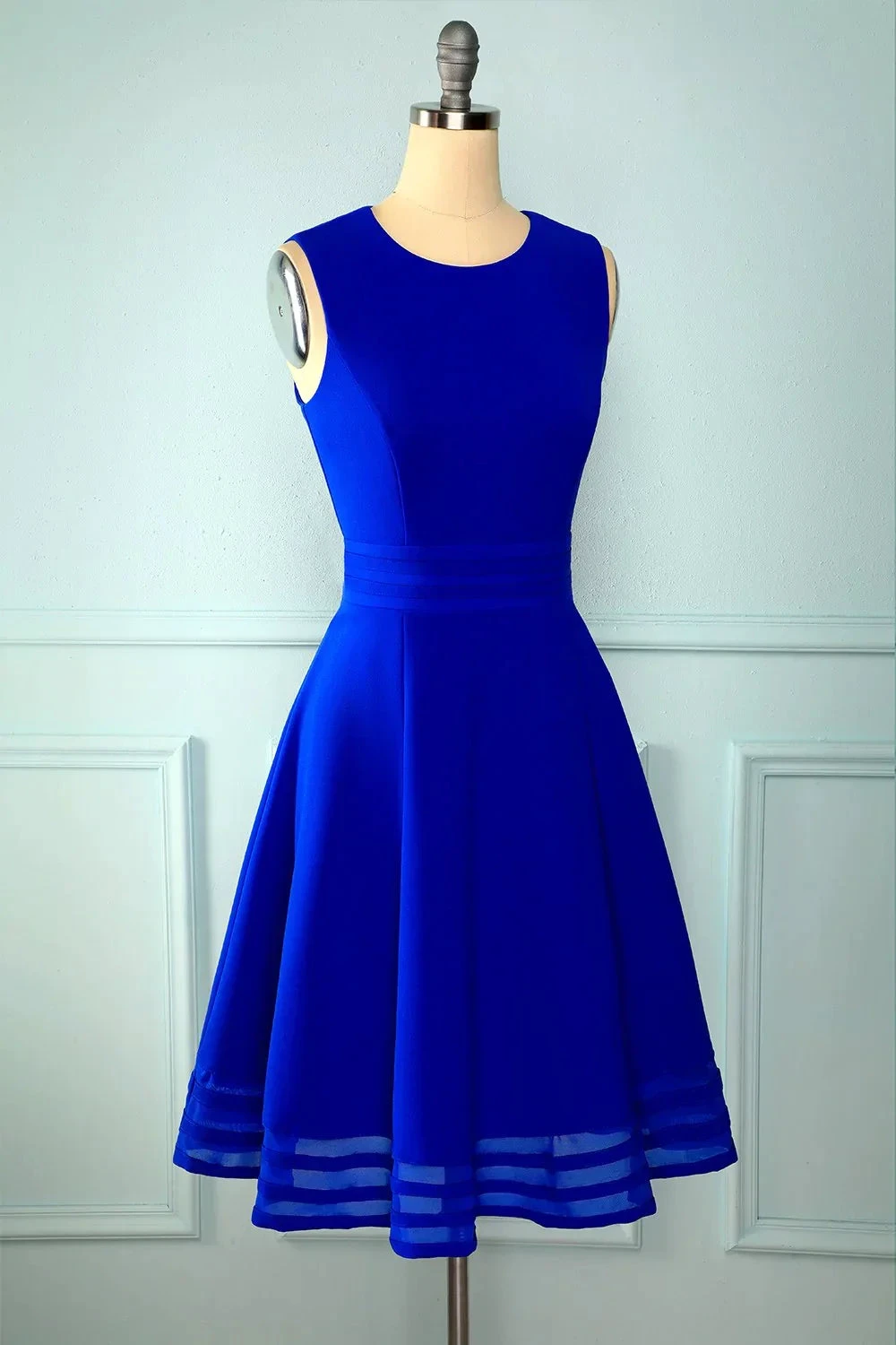 Cute Royal Blue Short Homecoming Dress 8th Graduation Dress Y672