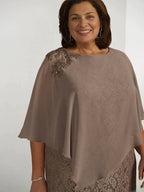 A-Line/Princess Mother of the Bride Dresses with Applique & Wraps