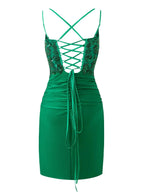 Royal Blue Sheath Short Spaghetti Strap Jersey Homecoming Dress