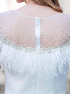 Sheath / Column  Fashion Formal Evening Dresses Sleeveless Floor Length Prom Dresses Party Dresses