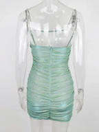 Sexy Shiny Dress Short Homecoming Dress Y1908