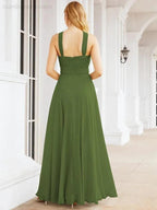 Numbersea Crisscross Halter Bridesmaid Dresses for Party Wedding Evening Prom Maxi Ball Gowns 28053