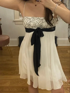 Lovely White A-line Homecoming Dress Beach Dress Y6713