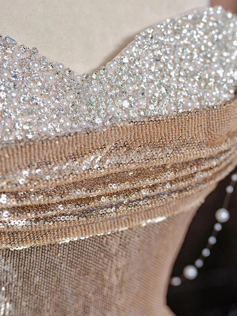 Sparkly Mermaid Sequins Sweetheart Prom Dress Evening Dress Y7612