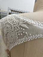 Vintage Lace Applique Evening Dress A Line Long Prom Dress Y8371