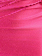 Fuchsia Sheath Off the Shoulder Short Satin Homecoming Dress