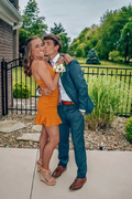 Spaghetti Straps Homecoming Dress with Ruffle Hem Party Dress Y2258