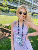Cute A-line Lilac Homecoming Dress with Butterflies Y2474