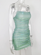 Sexy Shiny Dress Short Homecoming Dress Y1908