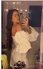Cute White Short Sleeves Homecoming Dress White Party Gown Y7130