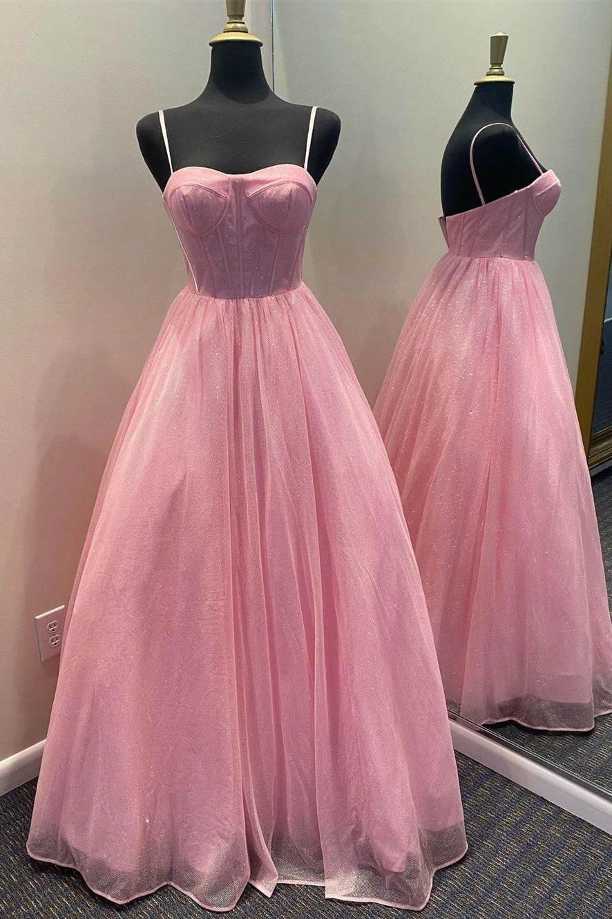 Lavender Straps Long Formal Dress SYP85