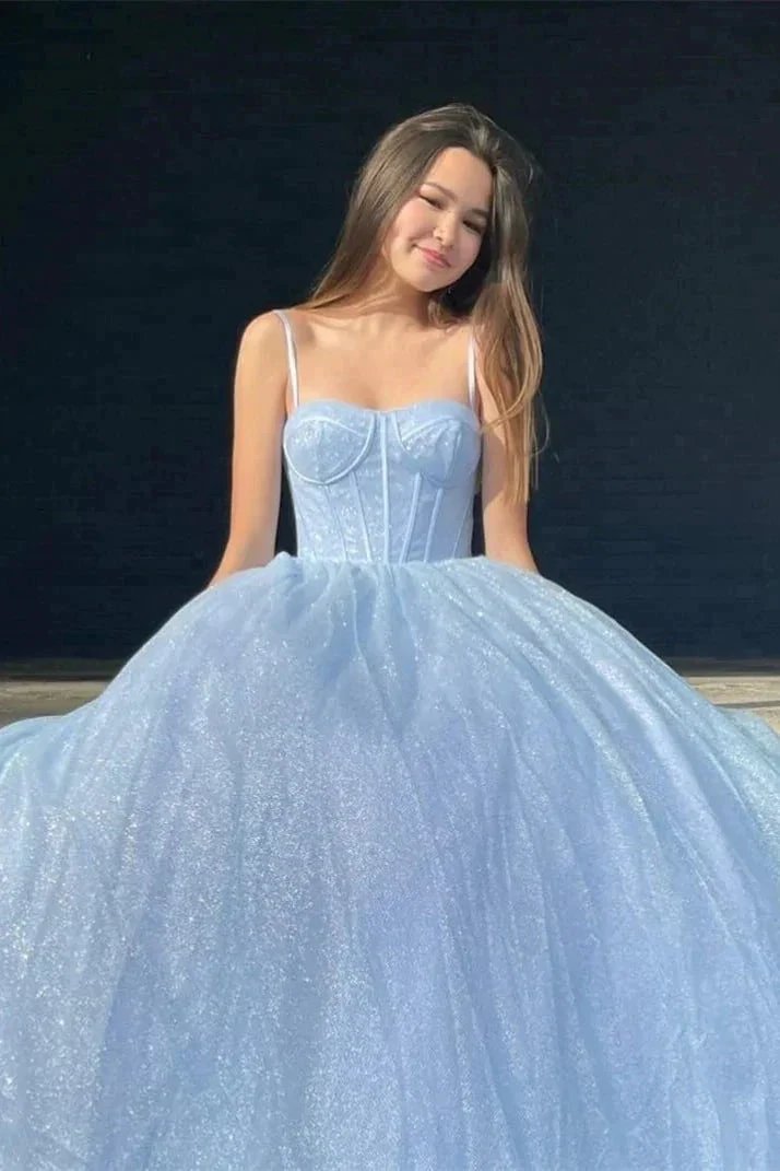 Lavender Straps Long Formal Dress SYP85