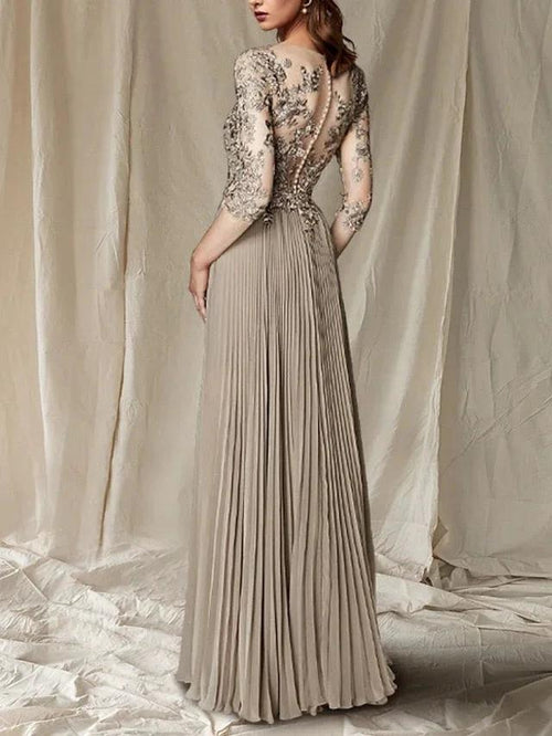 A-Line/Princess V-Neck Floor-Length Mother of the Bride Dresses