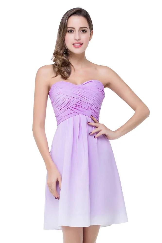 A-line Strapless Chiffon Bridesmaid Dress with Draped