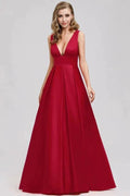Deep V-Neck Formal Evening Party Dress SYP7