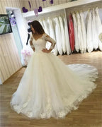 Appliques Vestido De Noiva Sexy V-Neck Arabic Wedding Dress 2023 Lace Skirt Plus Size Robe De Marie