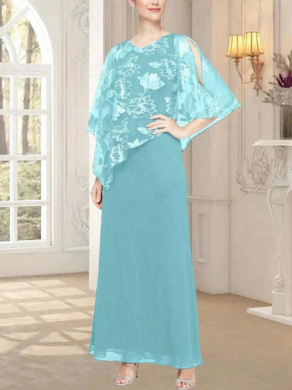 Long Glitter Mesh Dress with Novelty Asymmetric Overlay Bodice