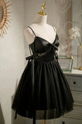 Black Sexy Sleeveless Beading Short Homecoming Dresses
