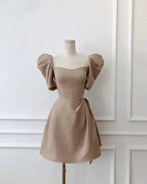 Retro Style White Homecoming Dress White Party Dress Y2433