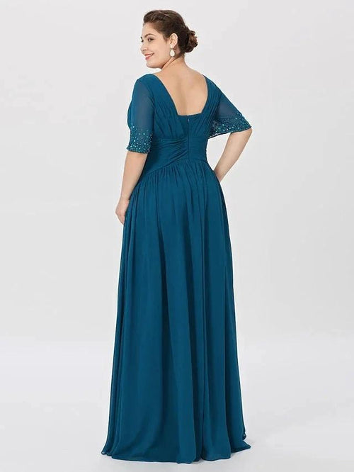 A-Line/Princess Square Neck Floor-Length Mother of the Bride Dresses