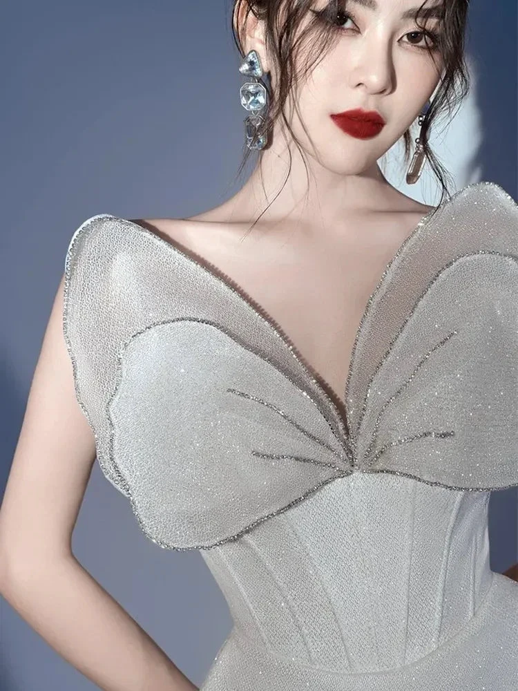 Unique Homecoming Dress Princess Strapless Short Prom Dress Y2900