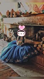 Luxury Navy Blue Quinceanera Dresses,Sweet 16 Dress,Chic Ball Gown Y4922
