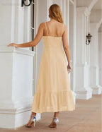 Numbersea  Spaghetti Strap Chiffon Bridesmaid Dress Ankle Length Formal A Line Cocktail Party Homecoming Dress for Juniors  SEA28028