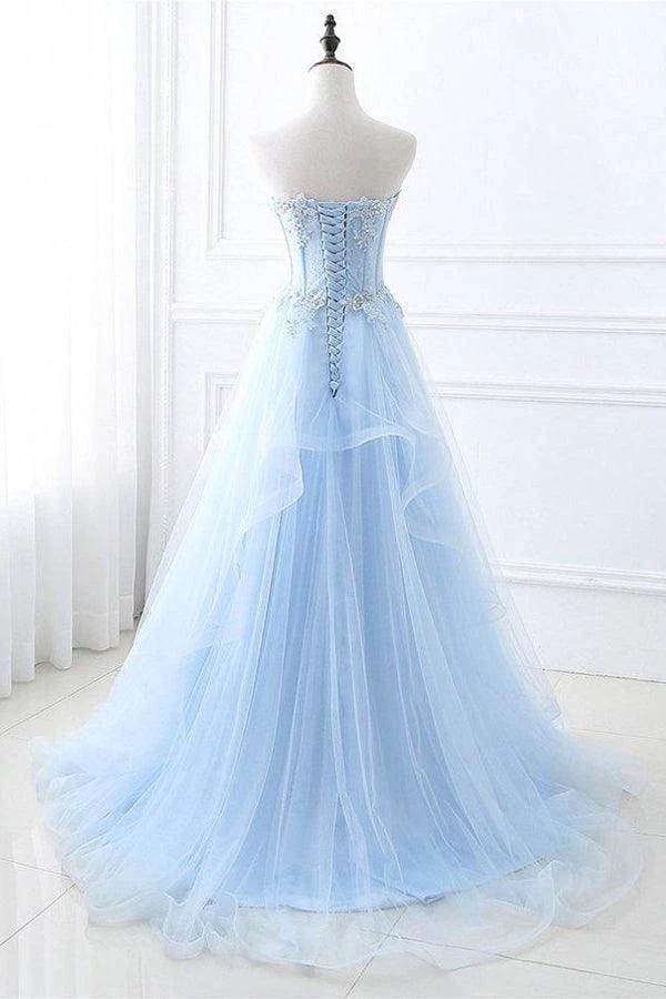 Chic Prom Dresses Sweetheart A-line Floor-length Prom Dress PSK389