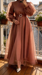 A-Line Long Sleeves Prom Dresses Formal Evening Gown Y5784