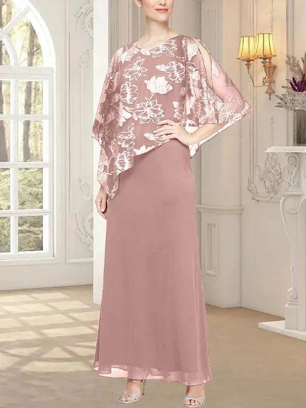 Long Glitter Mesh Dress with Novelty Asymmetric Overlay Bodice