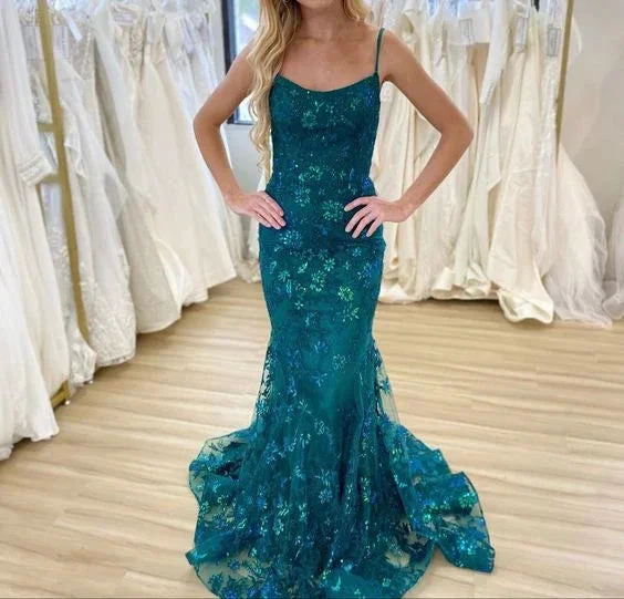 Chic Sleeveless Mermaid Prom Dress Attractive Evening Gown Y7368