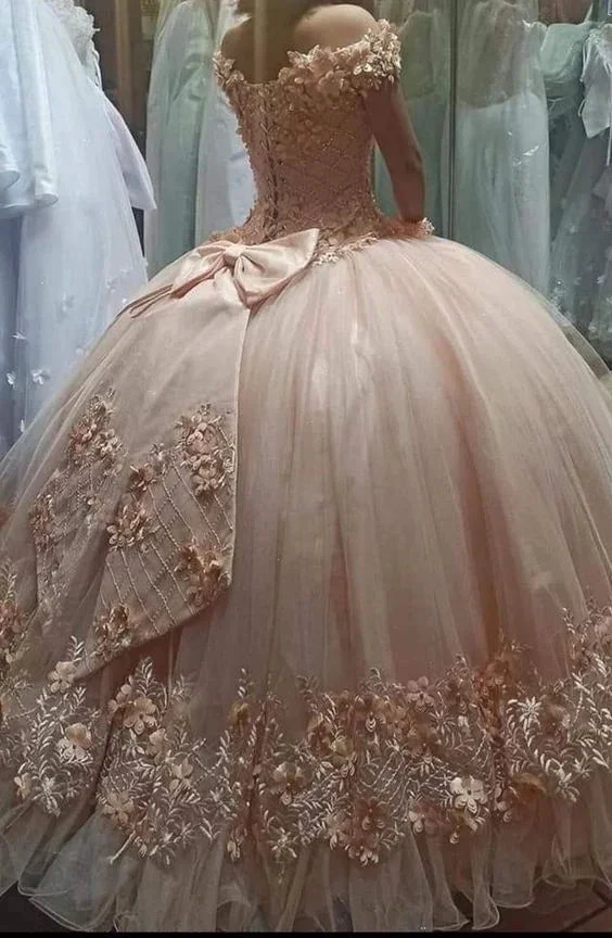 Glamorous Off The Shoulder Quinceanera Dress Ball Gown,Sweet 16 Dress Y7453