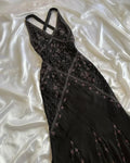 Black Chiffon Beaded Evening Dress Classy Backless Mermaid Prom Dress Y8297