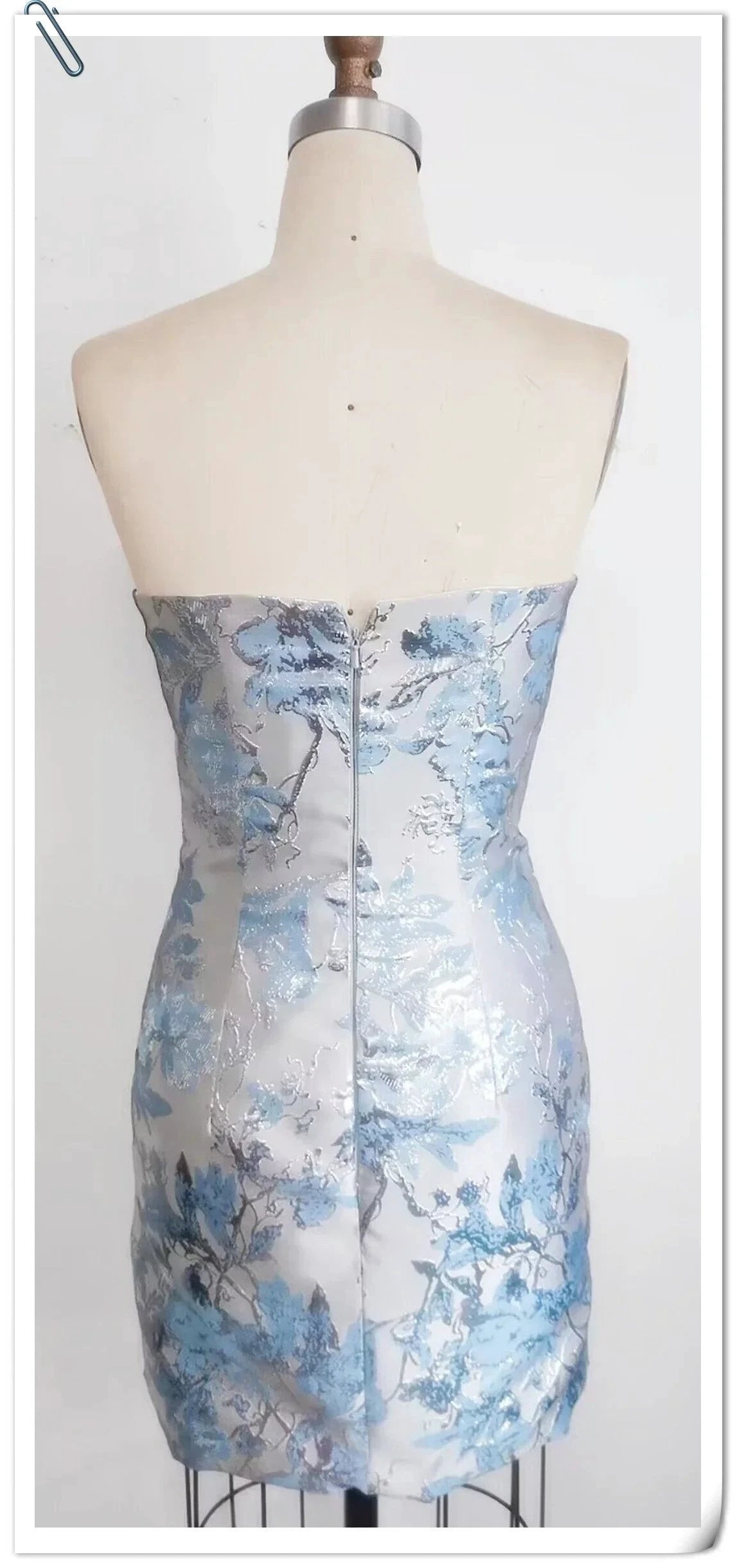 Floral Print Tight Homecoming Dress Cocktail Dress Y3081