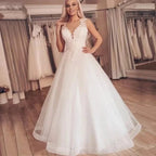 Elegant A Line Boho Custom Made Wedding Dress  Beach Bridal Gowns Plus Size Lace Vestidos De Noiva Simple Свадебное платье