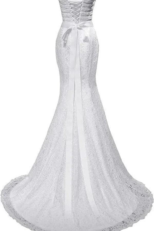 Elegant Mermaid Wedding Dresses Sweetheart Wedding Gowns WD720
