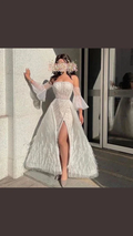 Chic A-line Strapless Prom Dress Fashion Evening Dress Y6708