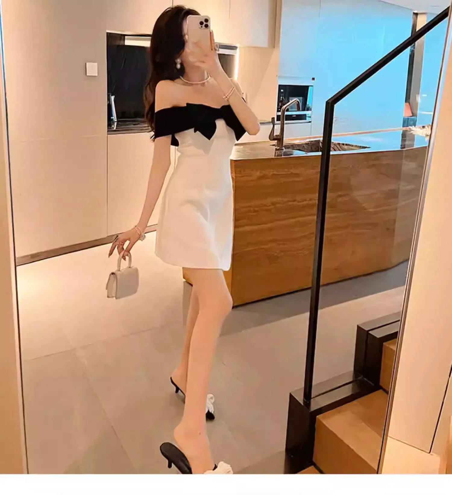 Sexy Cocktail Dresses Chic Short Homecoming Dress With Bowknot Y1894