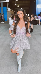 Chic Silver Homecoming Dress Show Party Dress Y3042