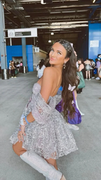 Chic Silver Homecoming Dress Show Party Dress Y3042