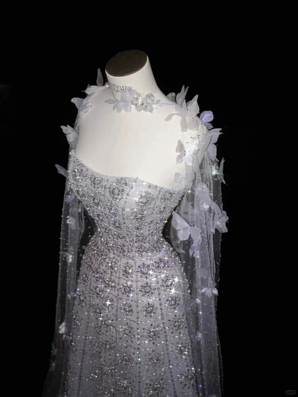 Pretty Lilac Tulle Beaded Appliques A Line Prom Evening Dress Formal Evening Dress Y8657