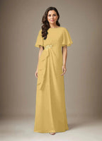 Dark Navy Sheath Beaded Chiffon Dress