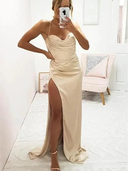 Sweetheart Neck Royal Blue Prom Dresses, Royal Blue Long Formal Evening Dresses Y378