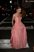 Fashion Straps Blush Pink Long Prom Dress A Line  Evening Dress Y8155