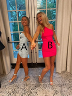 Lovely Pink Bodycon Dress Sexy Homecoming Dress Y2126