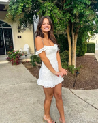 Sexy White Sheath Homecoming Dress White Cocktail Dress Y5949