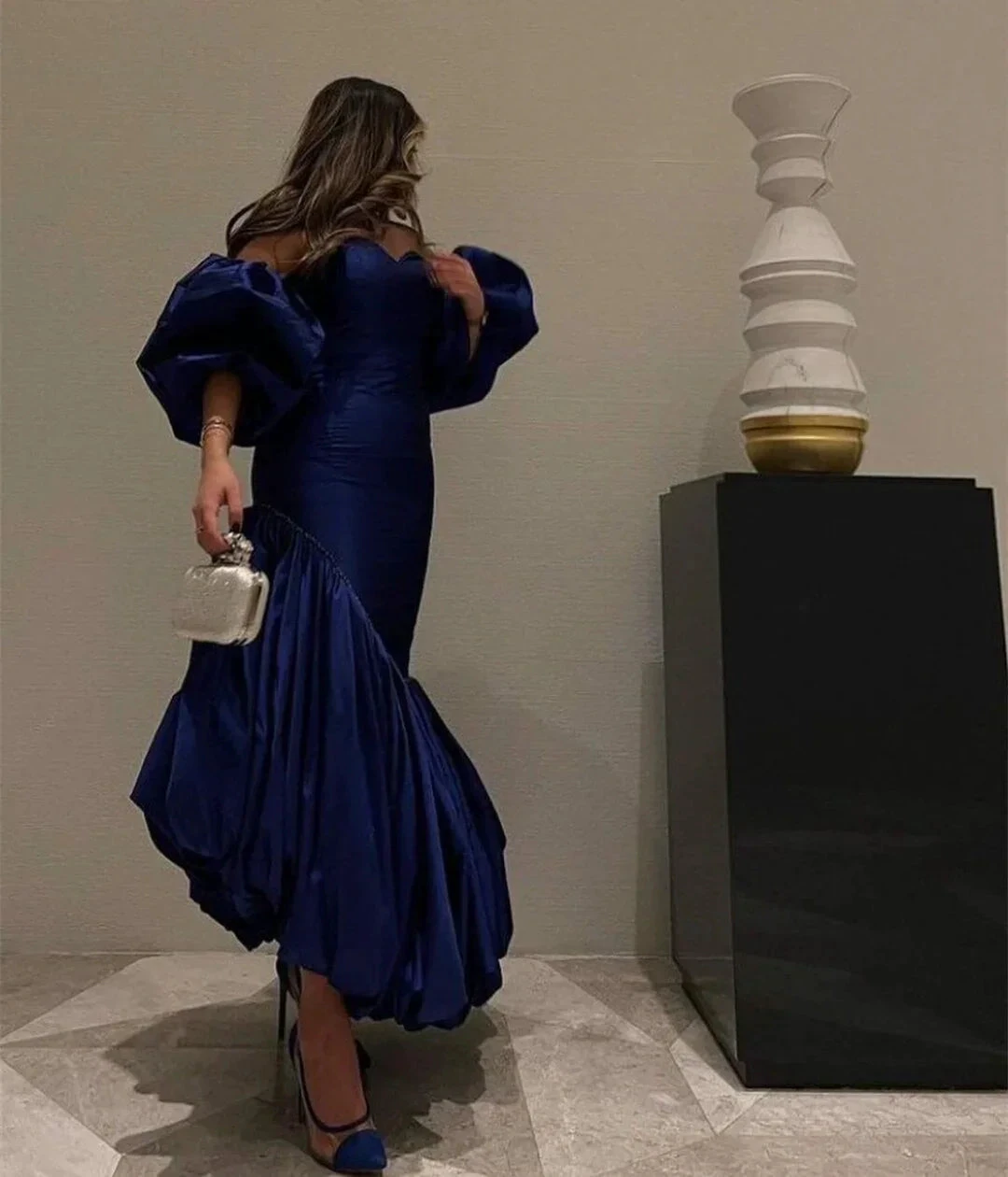 blue prom dresses, evening dresses,party dresses, sexy formal dress Y4023