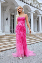 Ladies Spaghetti Strap Sequin V Neck Mermaid Long Bridesmaid Dress Prom Wedding Party Evening Dress 28086