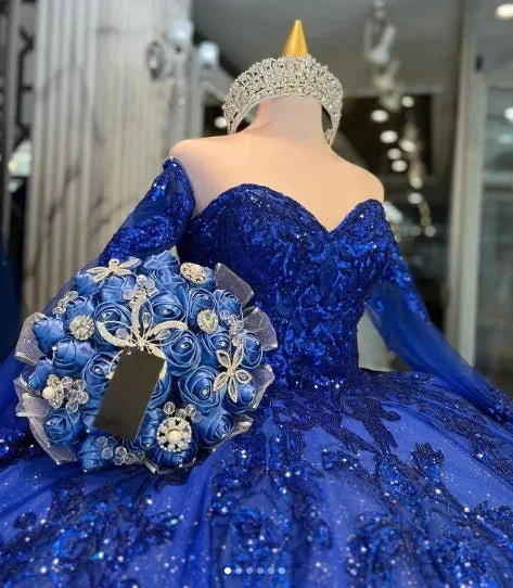 Luxurious Royal Blue Quinceanera Dress,Royal Blue Ball Gown Sweet 16 Dress Y1130